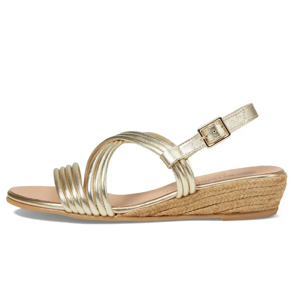 ERIC MICHAEL WOMENS ANDREA GOLD EU 36 (US WOMEN'S 5.5-6) M (B)
